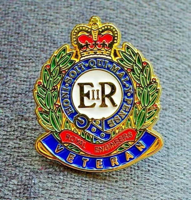 ROYAL ENGINEERS VETERAN sappers lapel pin badge Great Britain