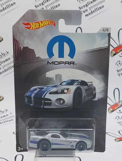 Die Cast " Dodge Viper Gts - R " 4/8 Mopar Hot Wheels Scala 1/64