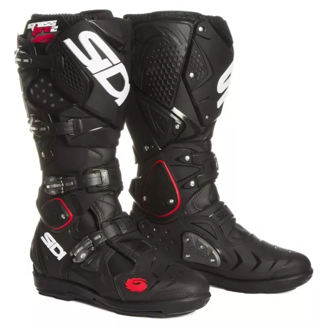 Sidi Crossfire 2 SRS Stiefel Offroad Motorrad Motocross Stiefel schwarz UK 9,5 EU 44