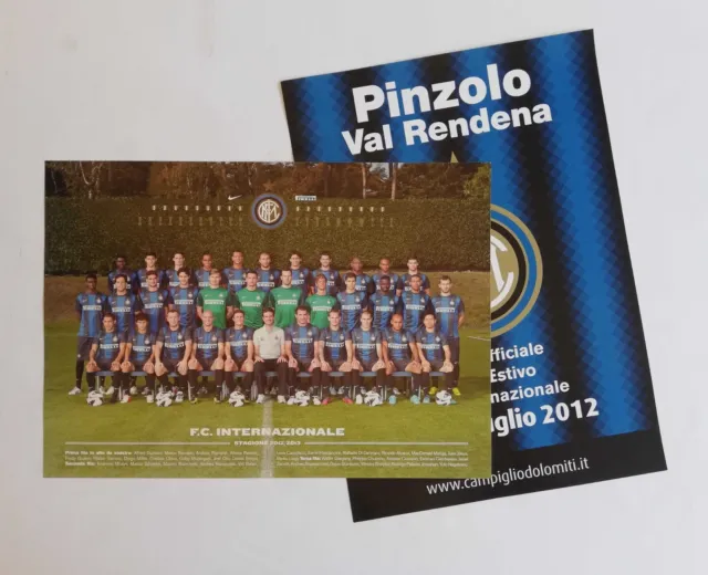 Inter Manifesto Poster Squadra Stagione 2012-2013 + Omaggio