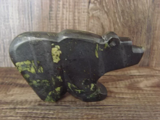 Zuni Indian Hand Carved Bear Fetish- Bernard Laiwakete 3