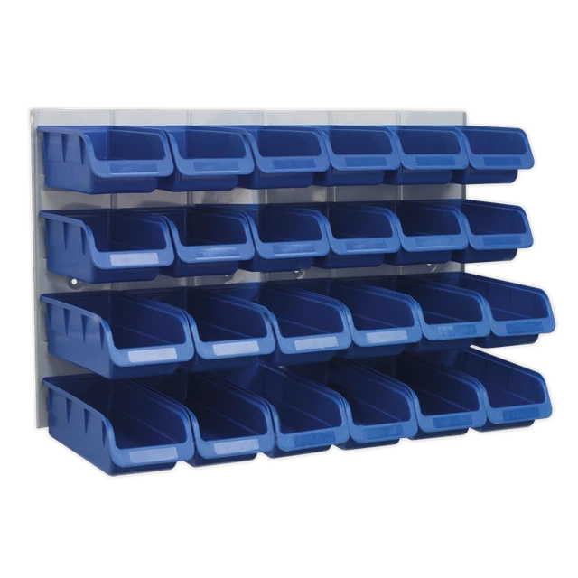 Poubelle & Panneau Combinaison 24 Bacs - Bleu TPS131 Sealey Neuf