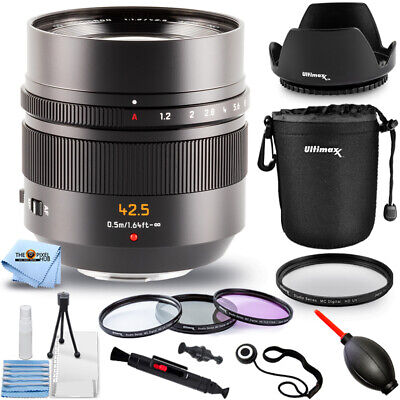 Panasonic Leica DG Nocticron 42.5mm f/1.2 ASPH. POWER O.I.S. Lens - Filter Kit