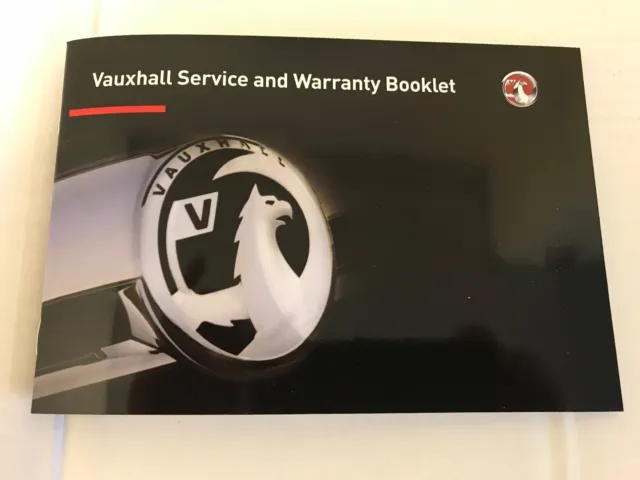 100% Original Vauxhall Service Book New Blank All Models Astra Zafira Insignia