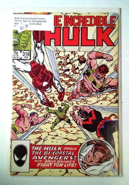 The Incredible Hulk #316 Marvel Comics (1986) VF 1st Series 1st Print Comic Book