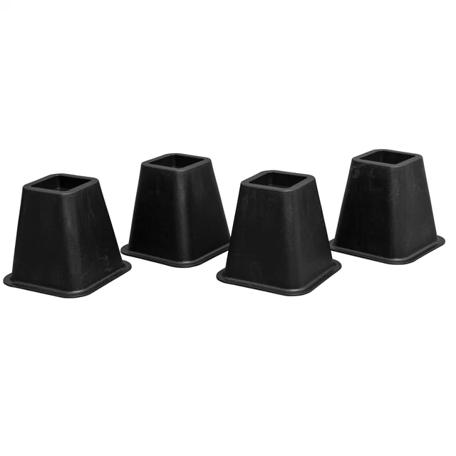 Elevadores de muebles de cama para silla de 6"" efecto grano de madera negra Aidapt Elevadores de muebles de cama para silla de 6"" efecto grano de madera negra Aidapt