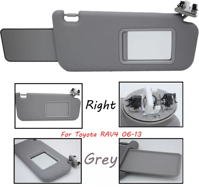 New Sun Visor Right Grey Driver Side For Toyota RAV4 06-13 74320-42501-B3 AU