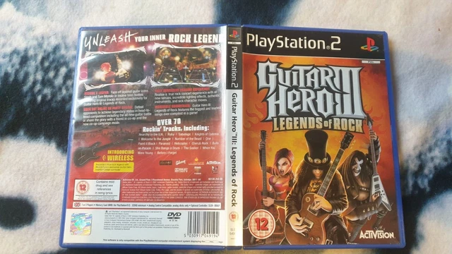 Guitar Hero Iii (3): Legends Of Rock Playstation 2 Ps2 Pal Complete W/Manual Pal