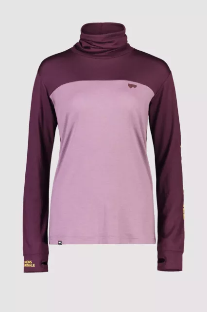 Mons Royale Womens Yotei BF High Neck Ski Snowboard Baselayer Into the Wild