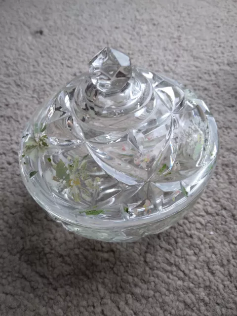 Vintage Cut Glass Sugar Bowl