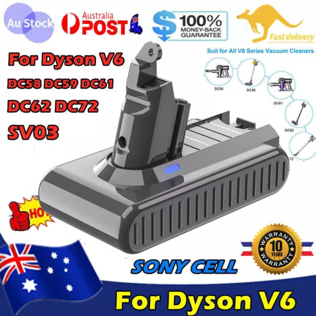 Replacement Battery For Dyson V6 DC58 Animal DC59 DC61 DC62 SV03 SV06 Sony Cell