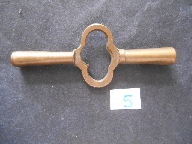 Clé Double Pour Pendulette D'officier / Voyage – 4,75 / 2,00 Mm (laiton, Neuve)