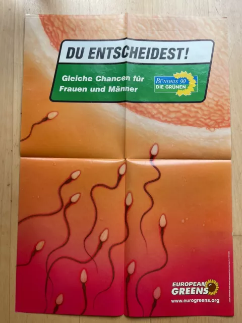 Wahlplakat Bündnis90/Grüne  Europawahl 2004 -Gleiche Chancen für …- DIN A1