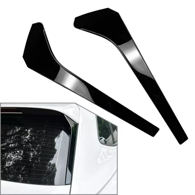 2pcs Rear Window Spoiler Side Wing Cover Trim For VW Tiguan MK2 R Line 2017-23