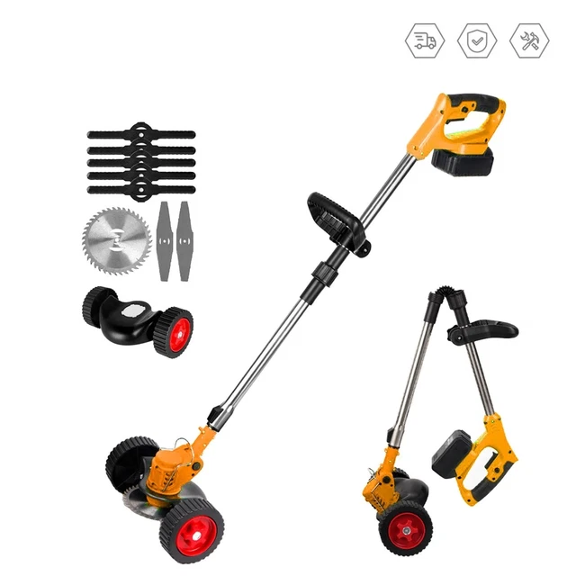 Débroussailleuse Électrique Sans Fil Puissante, Coupe Bordure Efficace