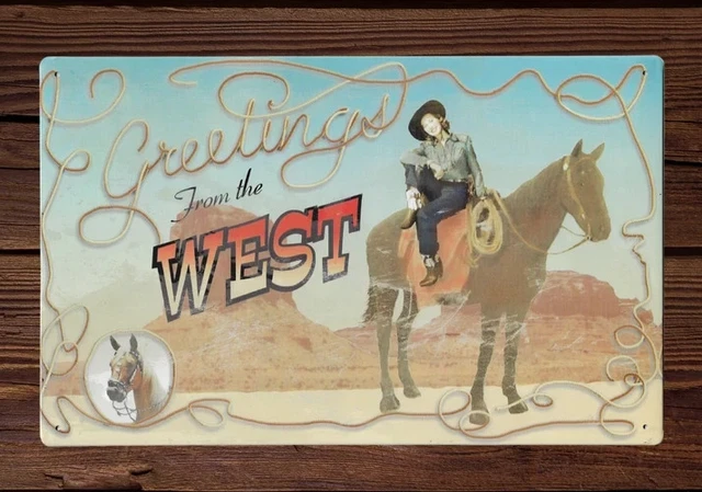 plaque métal western SMITH & WESSON spoken here | - Plaque