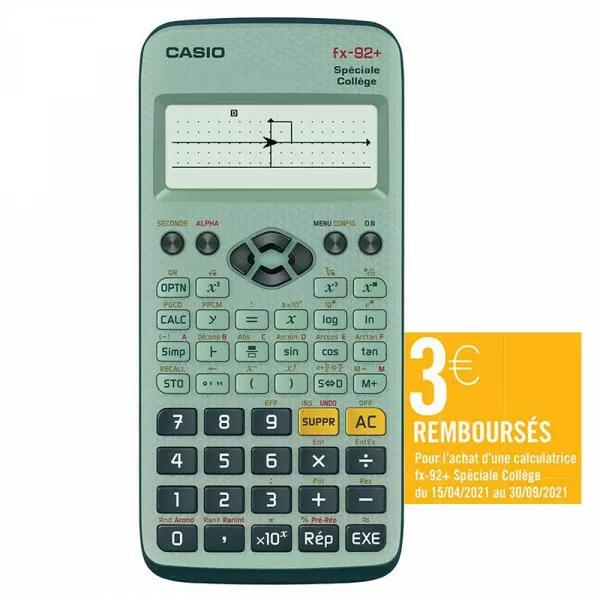 calculatrice Casio fx-92; collège 2D+