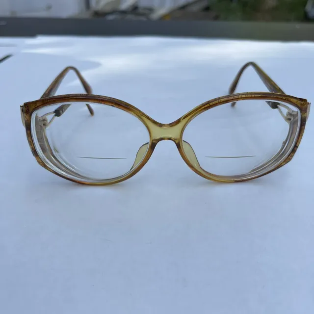 Vintage Womens Christian Dior Gold “CD” Logo Frame Eyeglasses Or Sunglasses