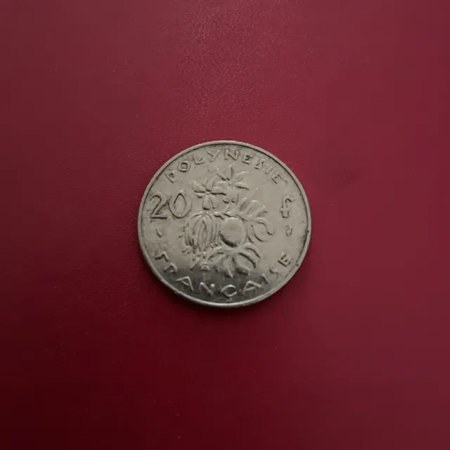 Pièce POLYNESIE FRANCAISE de 20 Francs 1983 Nickel 9,98gr