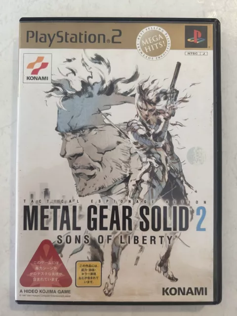 Metal Gear Solid 2 Sony PlayStation PS2 NTSC-J JAPAN Game Complete