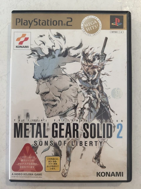 Metal Gear Solid 2 Sony PlayStation PS2 NTSC-J JAPAN Game Complete
