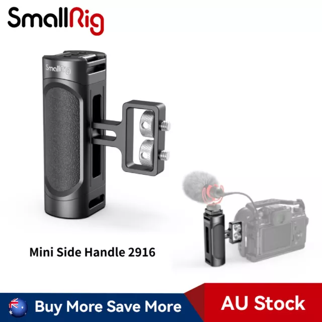 SmallRig 2PCS Mini Side Handle Handgrip with Dual 1/4"-20 Screw Mount for Cage