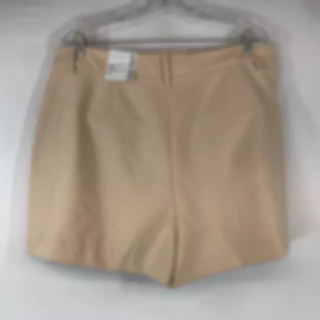 Nine West - Women's Size 16 - Cream High Rise Pleated Front Shorts 2