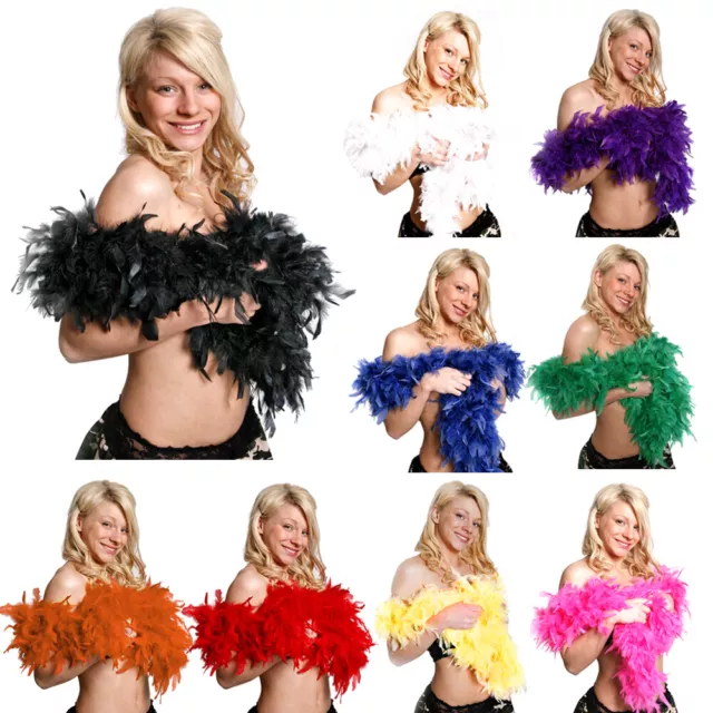 Deluxe Feather Boas 80Gr 1920S Gatsby Flaper Burlesque 20S Fancy Dress Accessory