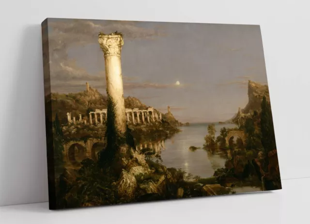 Thomas Cole, The Course Of Empire: Desolation -Canvas Wall Artwork Pic Print