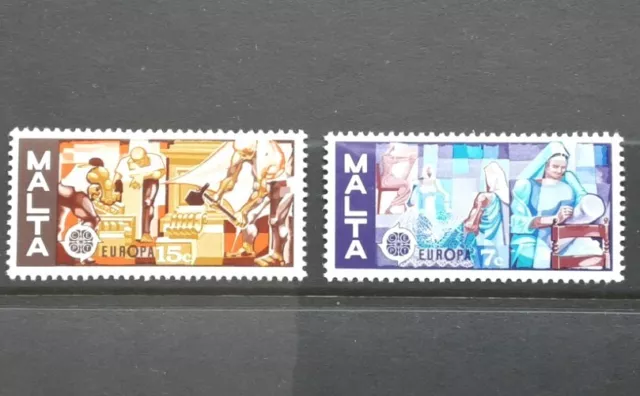 Malta 1976 EUROPA Handicrafts  MNH  SG 562 - 563