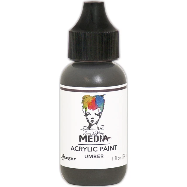 Pintura acrílica multimedia Dina Wakley 1 oz-umber -MDQ-54115