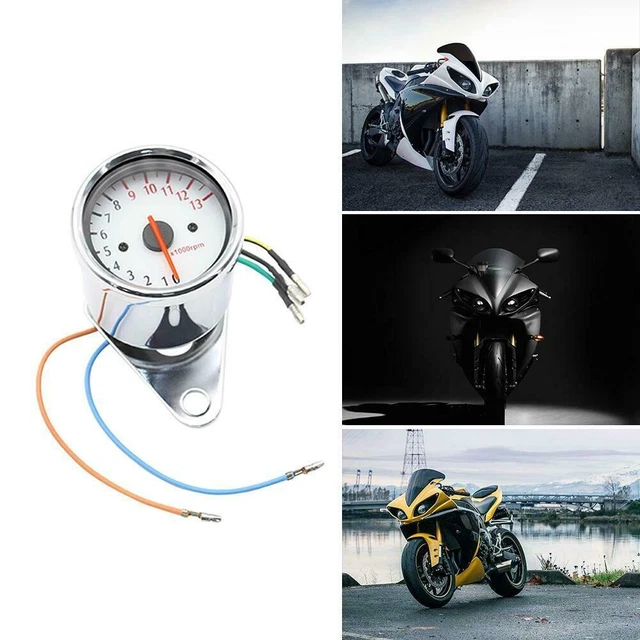 Iconico tachimetro moto 0 13000 giri/min tachimetro RPM indicatore contagiri universale