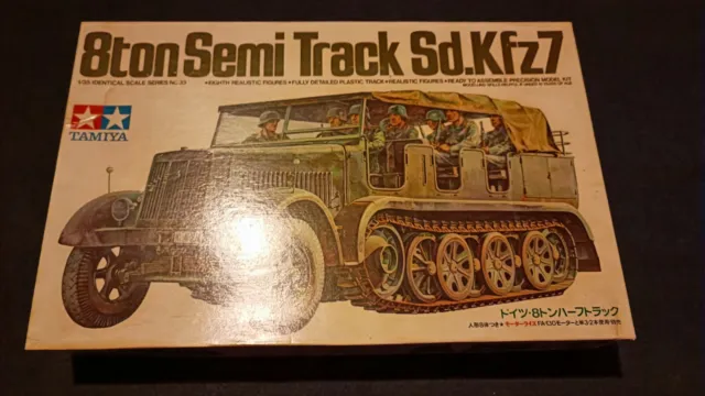 1/35 German 8ton Semi Track Sd.Kfz 7 Motorized,Topmodell Aus den 60/70er