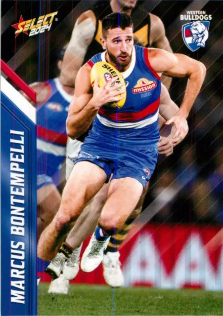 Carte AFL Select Footy Stars des Western Bulldogs 2024 - Marcus Bontempelli