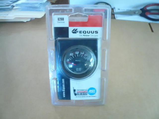 Equus Products E6268 Gauge Voltmeter 2' 8-18v 90 Swe