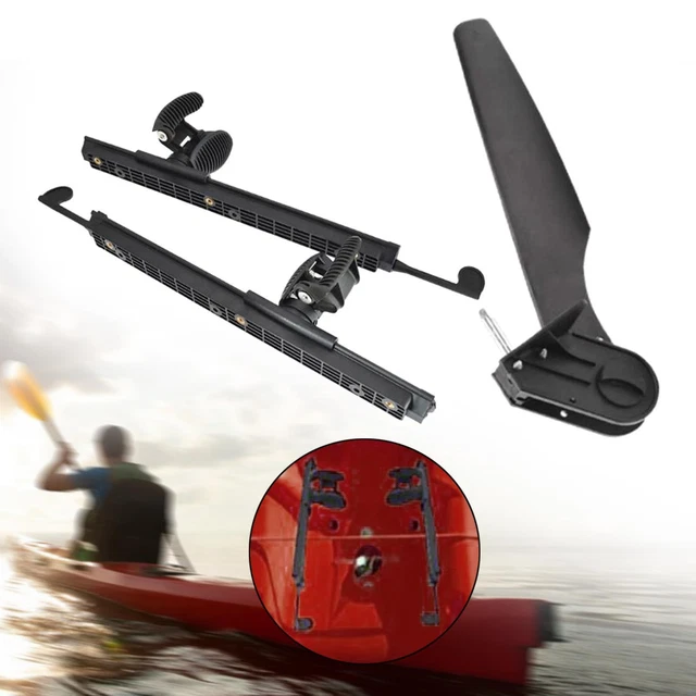 KAYAK RUDDER WITH Foot Brace Pedals Nylon Fixation Boat Tail Kayak Foot
