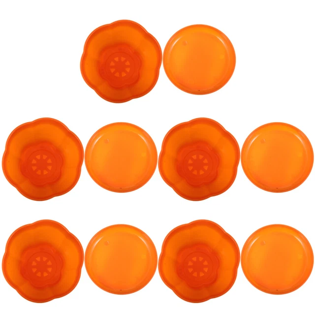 5 Pcs Pots De Fleurs En Plastique Jardin Plantation De Pots De Fleurs Avec Souco