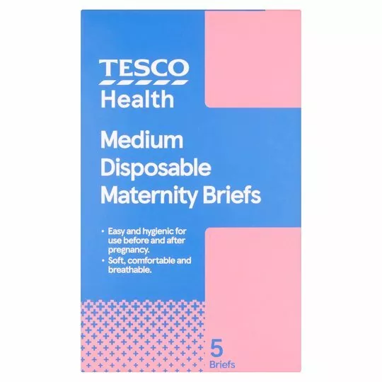 TESCO 5 Maternity Disposable Briefs Medium