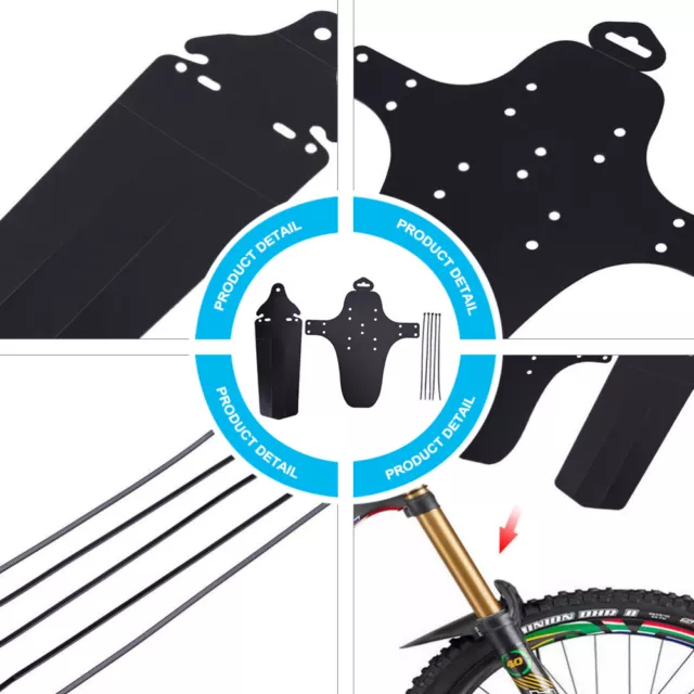 Bicycle Fender Mountain Bike Mudguard Portable Sport Adjustable Travel 2
