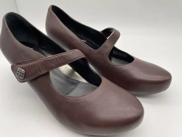 Dansko Womens Shoes CALLISTA Mary Janes Burgundy Comfort Pump Size 41 US 10-10.5