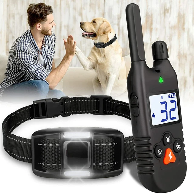 TPG 900M Fernbedienungs-Hundehalsband – Ton, Vibration, Schock,  Wasserdicht, 900m Reichweite