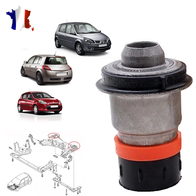 Silentbloc Berceau METALCAUCHO Pour Trafic-II - Compatible Vivaro A - 53.6x80mm, Diamètre 16.5mm