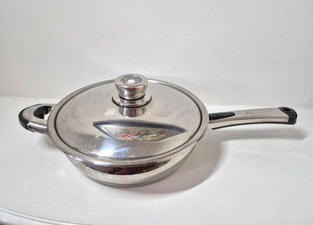 Breitenbach Solingen German Stainless Steel Frying Pan with Temperature Lid