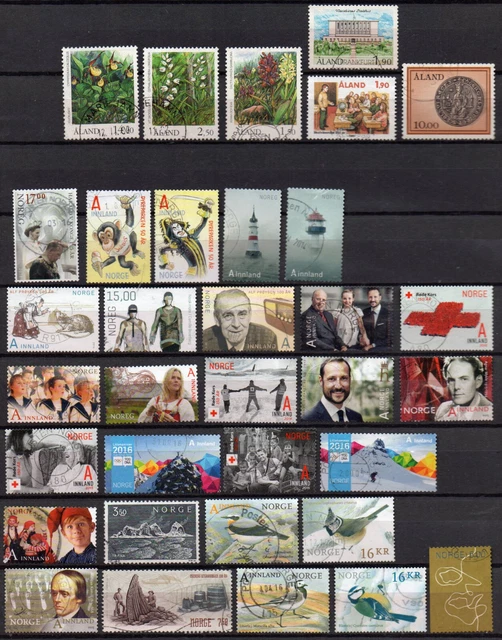 Timbres - ALAND, SUÈDE, NORVÈGE, FINLANDE