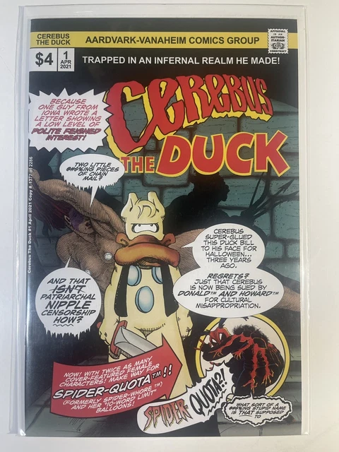 CEREBUS THE DUCK ONE SHOT NM+ AARDVARK VANAHEIM DAVE SIM 2021 1st PRINT