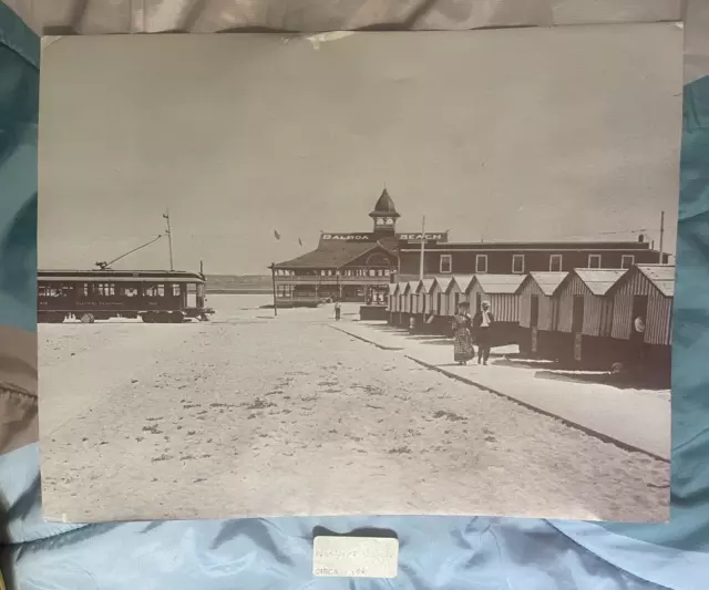 NEWPORT BEACH Balboa 1906 Inn Hotel Pavilion Pier VINTAGE Photo Print  11" x 14"