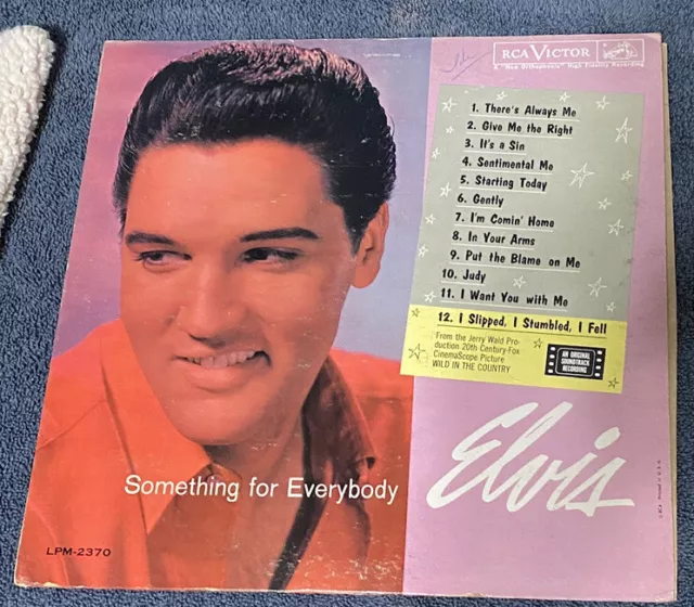 Elvis Presley - Something For Everybody LP  RCA Victor LPM-2370 - Original Mono