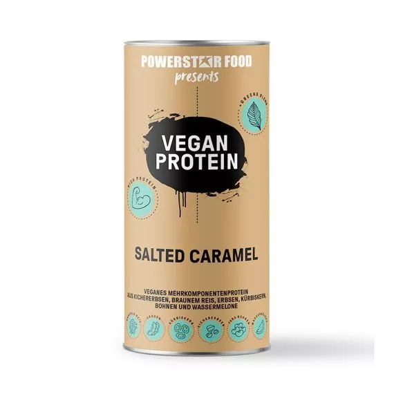 Vegan Proteina Sal Caramelo Polvo 500G Multicomponentes Proteína Sin Soja