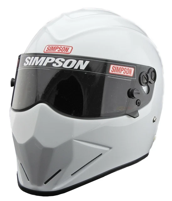 Simpson Diamondback Helmet Snell Sa2020 Gloss White M6 Msa Hans Stig car racing