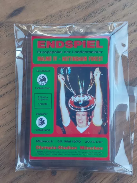 1979 European Cup Final Programme Cover fridge magnet - N Forest vs Malmo